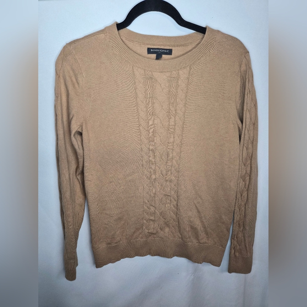 Banana Republic Women's Crewneck Sweater in Tan